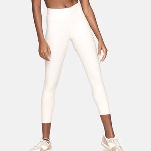 Outdoor Voices Leggings + Bra Set in Oatmeal